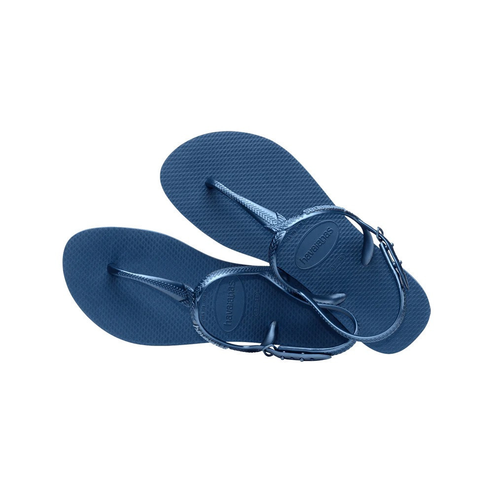 havaianas 哈瓦仕 巴西人字拖 官方唯一授權 女款涼鞋 T帶藍 234756-1803-細節圖4