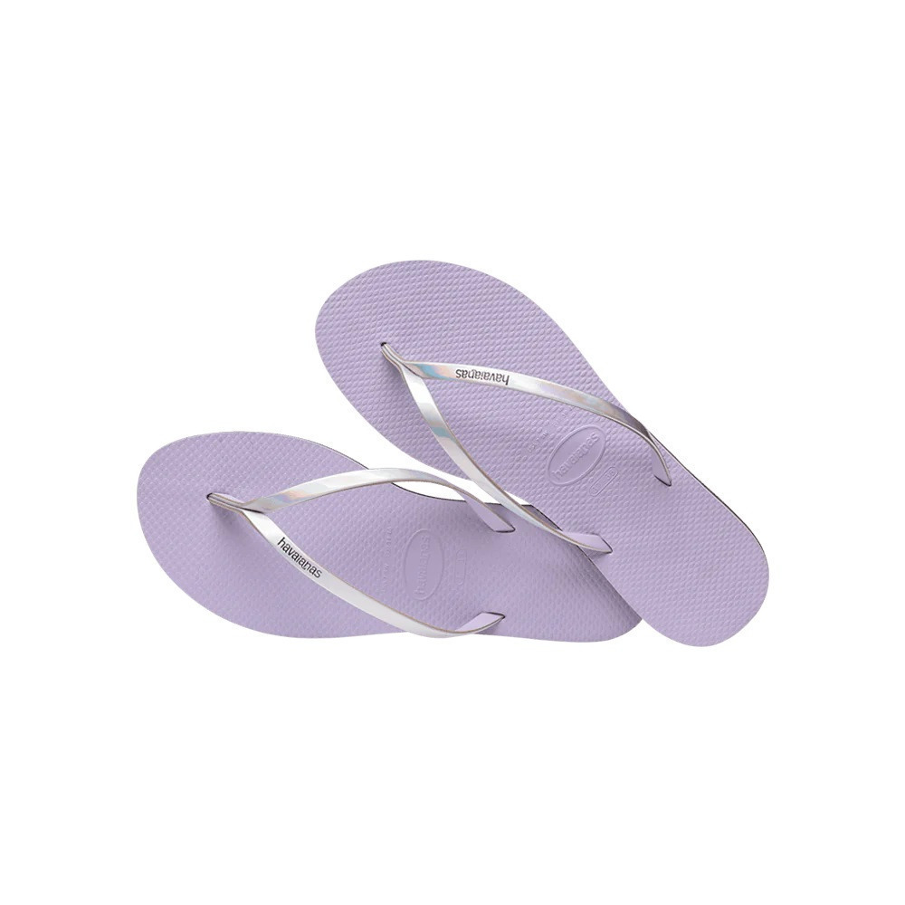 havaianas 哈瓦仕 巴西人字拖 官方唯一授權 女款 皮革艷彩紫5251-細節圖2