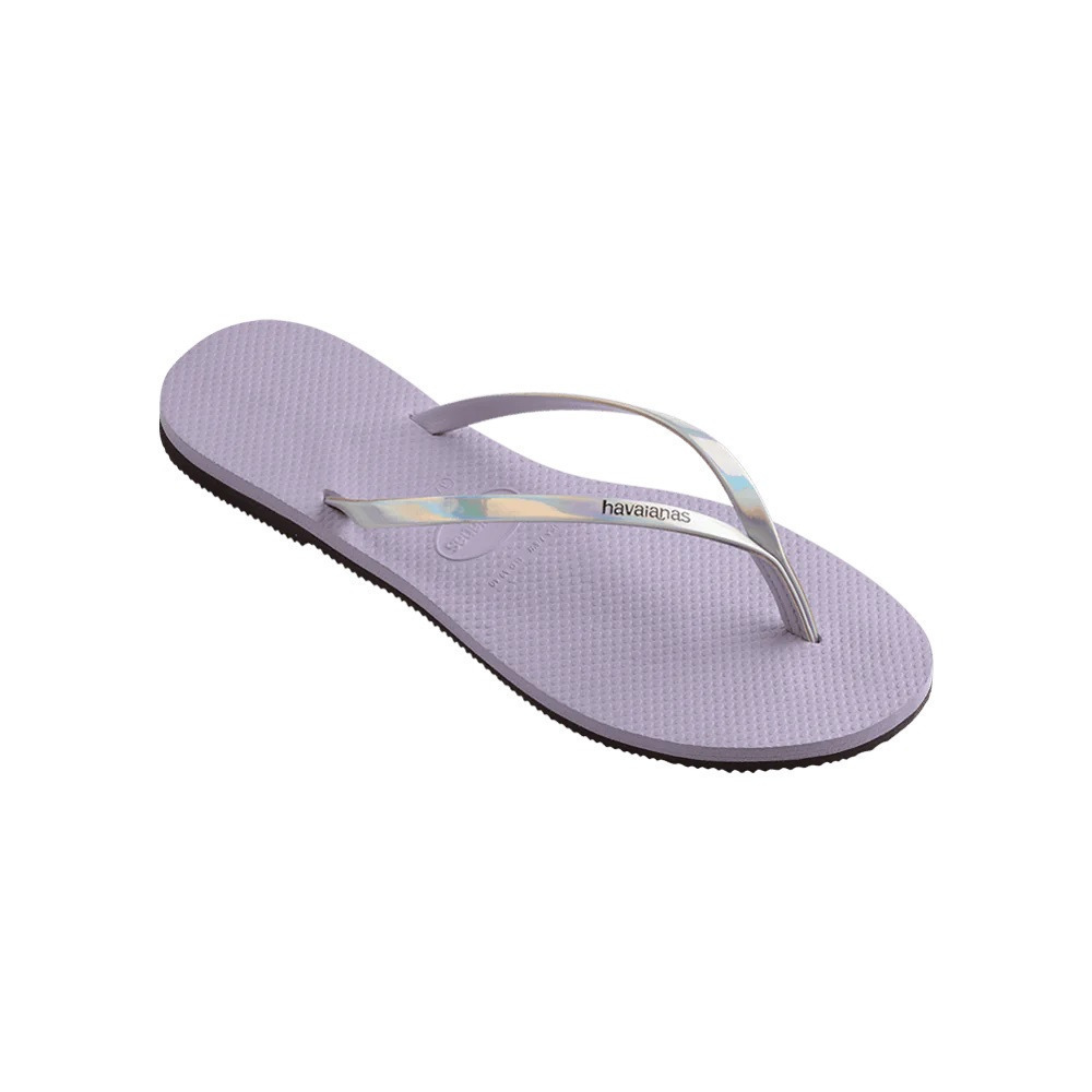 havaianas 哈瓦仕 巴西人字拖 官方唯一授權 女款 皮革艷彩紫225102-5251-細節圖3