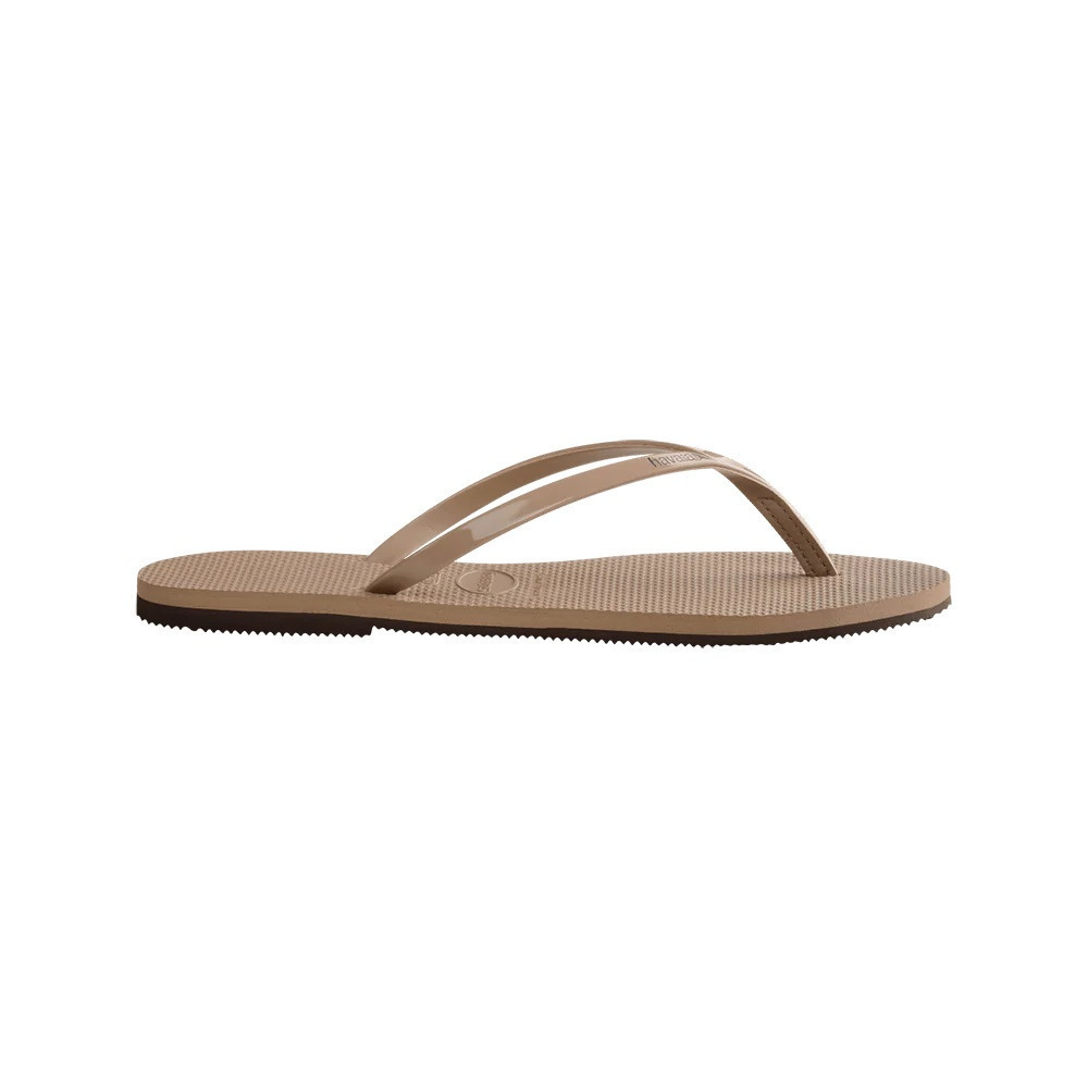 havaianas 哈瓦仕 巴西人字拖 官方唯一授權 女款 皮革膚金3581-細節圖2