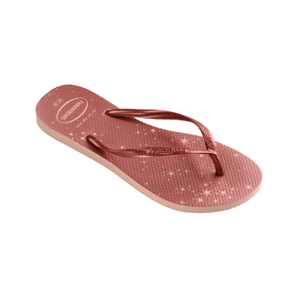 havaianas 哈瓦仕 巴西人字拖 官方唯一授權 女款 星星粉金 235617-3606-細節圖3