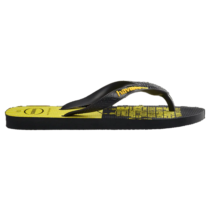 havaianas 哈瓦仕 巴西人字拖 官方唯一授權 男款 海綿寶寶黑238298-0074-細節圖3