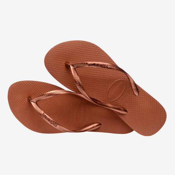 havaianas 哈瓦仕 巴西人字拖 官方唯一授權 女款 Slim古銅金 230030-9385-細節圖2
