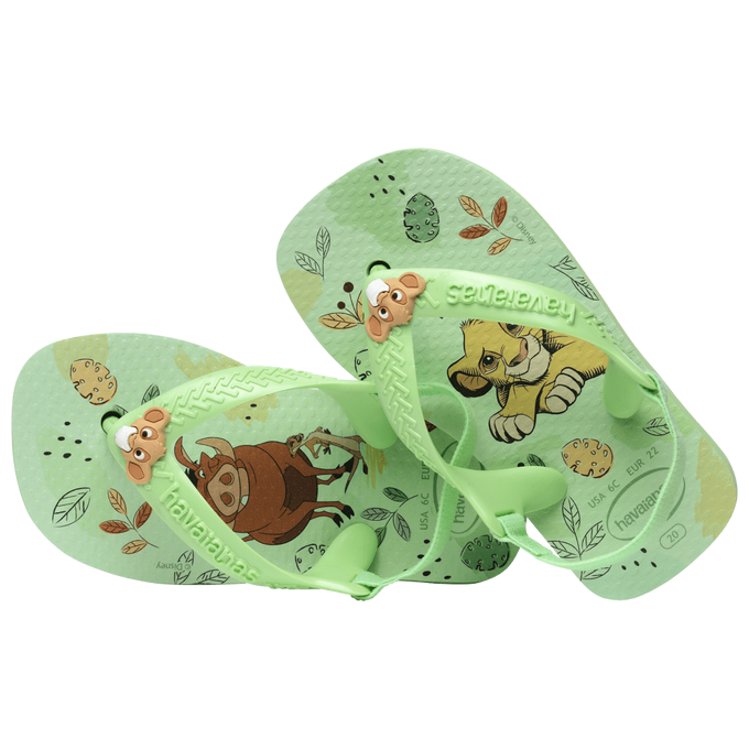 havaianas 哈瓦仕 巴西人字拖 官方唯一授權 童款 BABY獅子王4137007-7452-細節圖4