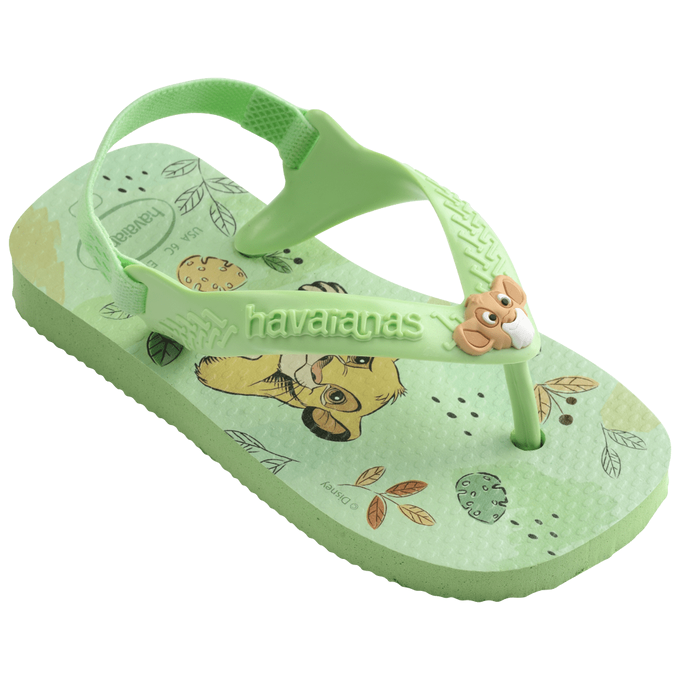 havaianas 哈瓦仕 巴西人字拖 官方唯一授權 童款 BABY獅子王4137007-7452-細節圖6