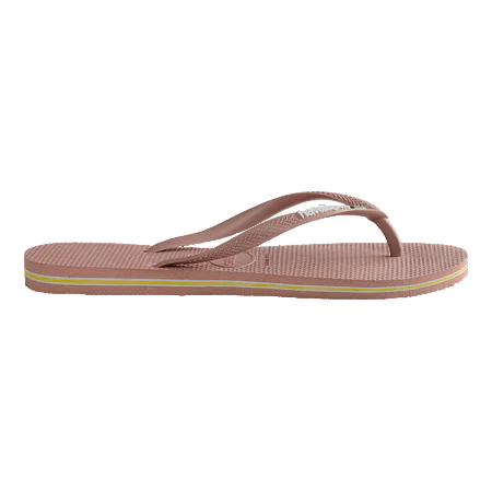 havaianas 哈瓦仕 巴西人字拖 官方唯一授權 女款 BRASIL粉咖 230713-3544-細節圖3