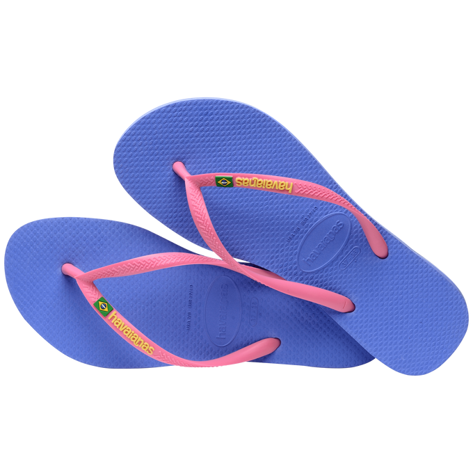 havaianas 哈瓦仕 巴西人字拖 官方唯一授權 女款 slim logo紫3562-細節圖2