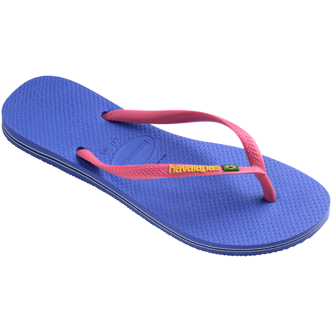 havaianas 哈瓦仕 巴西人字拖 官方唯一授權 女款BRASIL slim logo紫230713-3562-細節圖4