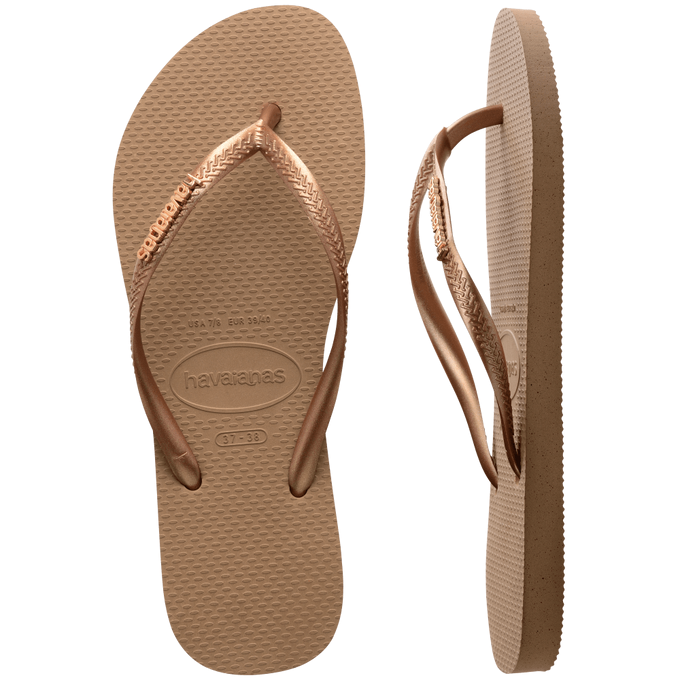 havaianas 哈瓦仕 巴西人字拖 官方唯一授權 女款 鐵牌金 4119875-3581-細節圖2