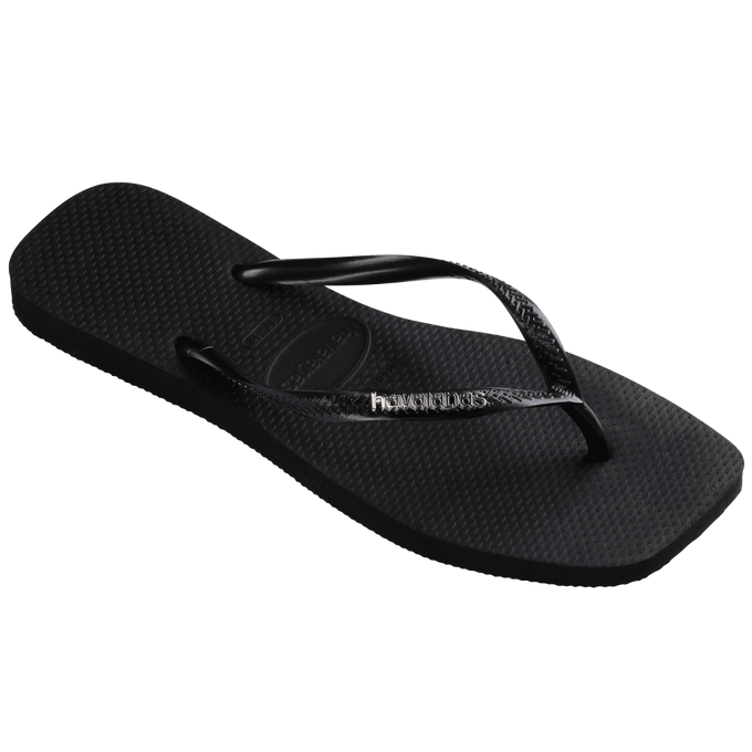 havaianas 哈瓦仕 巴西人字拖 官方唯一授權 女款 方形鐵牌黑 4148257-2976-細節圖6