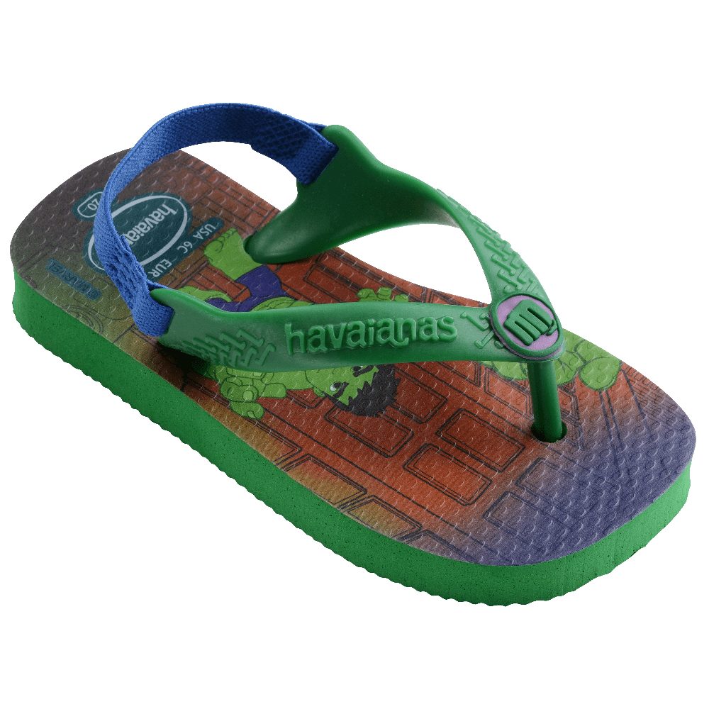 havaianas 哈瓦仕 巴西人字拖 官方唯一授權 童款 baby浩克 2703-細節圖4