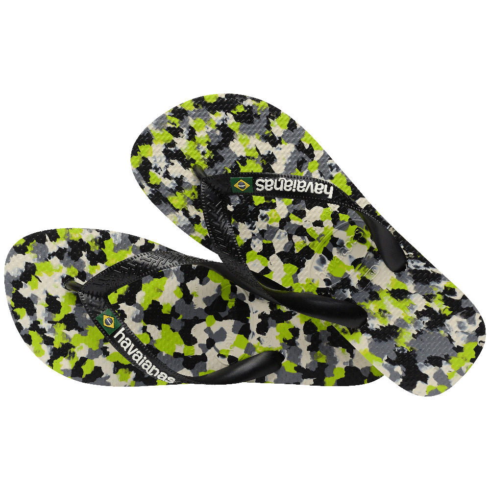 havaianas 哈瓦仕 巴西人字拖 官方唯一授權 男款 迷彩黑 4147965-1411-細節圖2