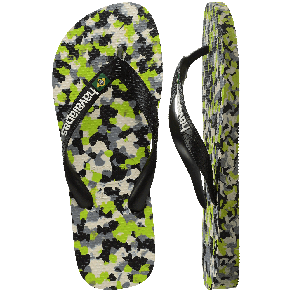 havaianas 哈瓦仕 巴西人字拖 官方唯一授權 男款 迷彩黑 4147965-1411-細節圖5