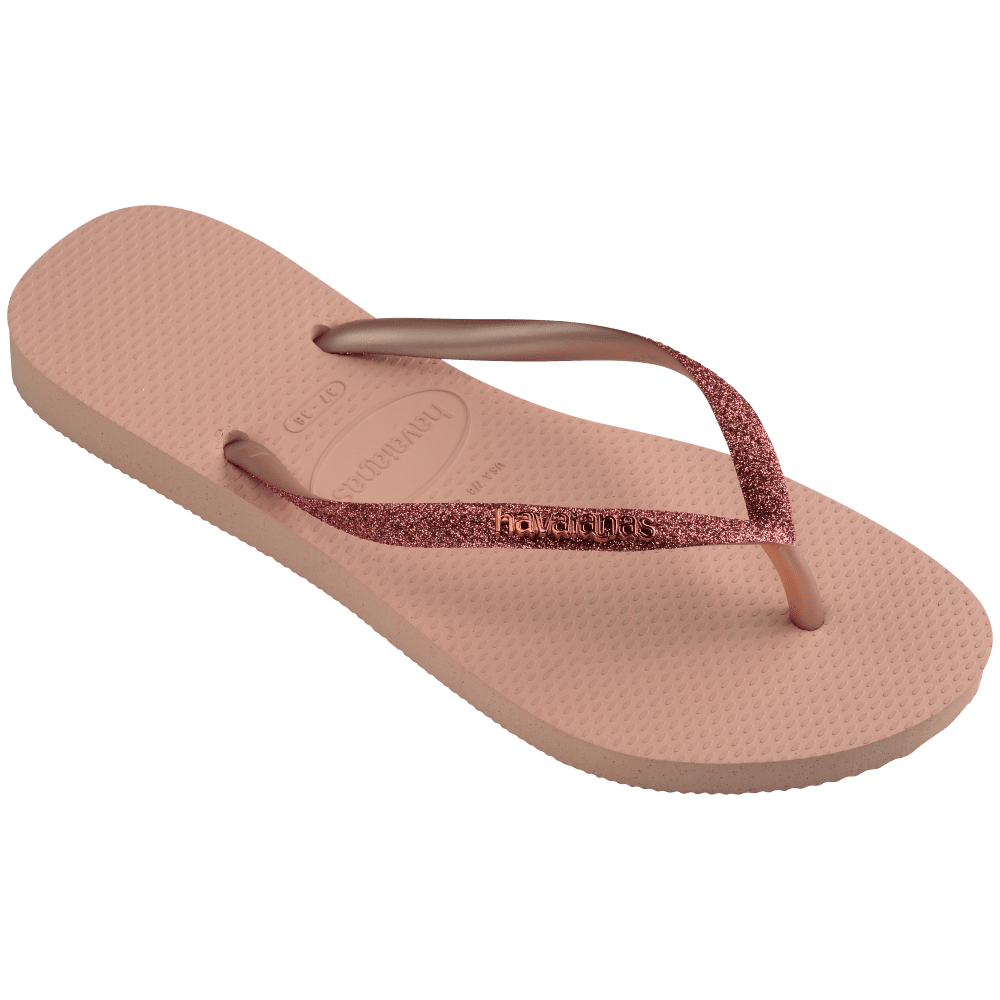 havaianas 哈瓦仕 巴西人字拖 官方唯一授權 女款 亮片粉 4146975-9898-細節圖5