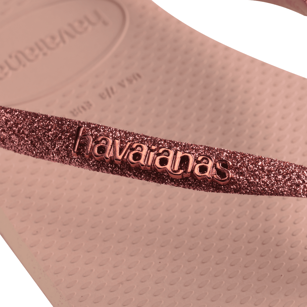 havaianas 哈瓦仕 巴西人字拖 官方唯一授權 女款 亮片粉 4146975-9898-細節圖6
