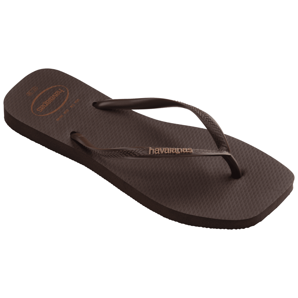 havaianas 哈瓦仕 巴西人字拖 官方唯一授權 女款 方形巧克力 4148959-0727-細節圖4