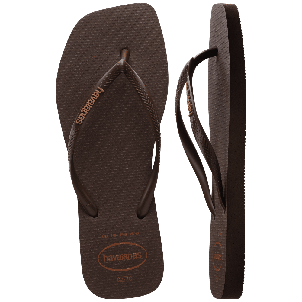 havaianas 哈瓦仕 巴西人字拖 官方唯一授權 女款 方形巧克力0727-細節圖2