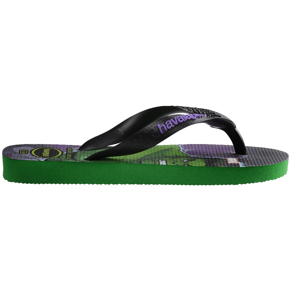 havaianas 哈瓦仕 巴西人字拖 官方唯一授權 童款 綠巨人浩克4148300-2703-細節圖5