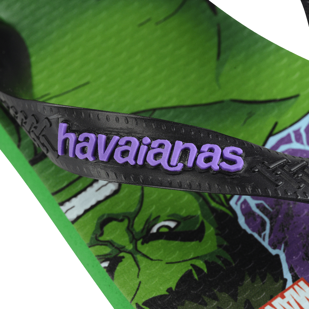 havaianas 哈瓦仕 巴西人字拖 官方唯一授權 童款 綠巨人浩克2703-細節圖6