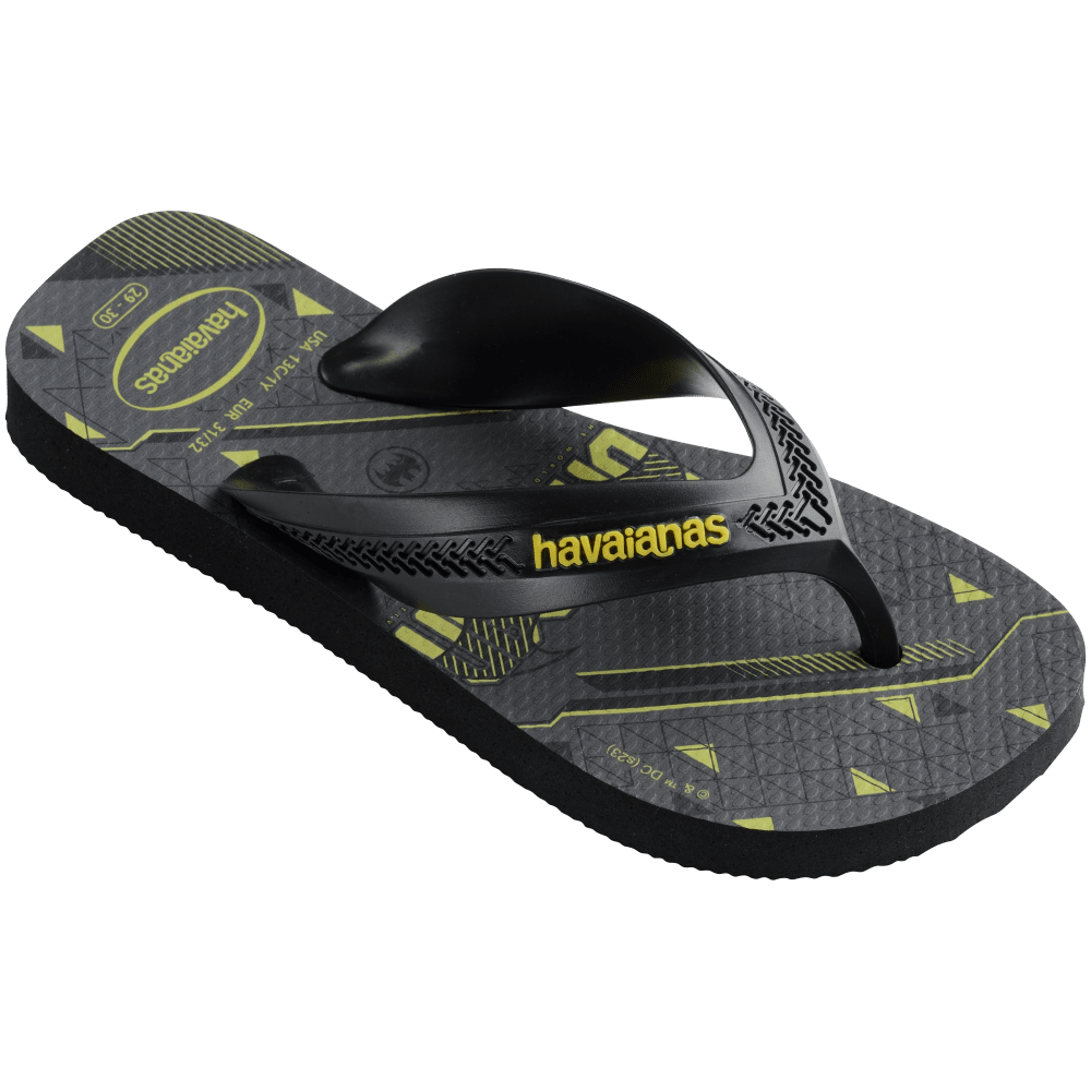 havaianas 哈瓦仕 巴西人字拖 官方唯一授權 童款 蝙蝠俠 4130302-0522-細節圖4