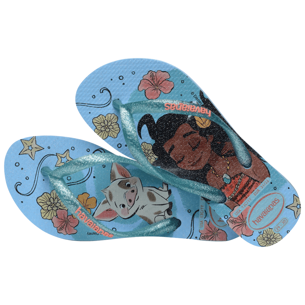 havaianas 哈瓦仕 巴西人字拖 官方唯一授權 童款 海洋奇緣0546-細節圖3