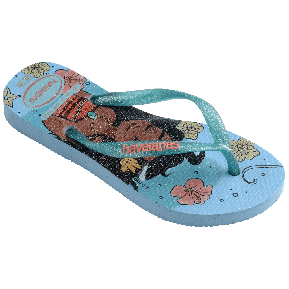 havaianas 哈瓦仕 巴西人字拖 官方唯一授權 童款 海洋奇緣4123328-0546-細節圖4