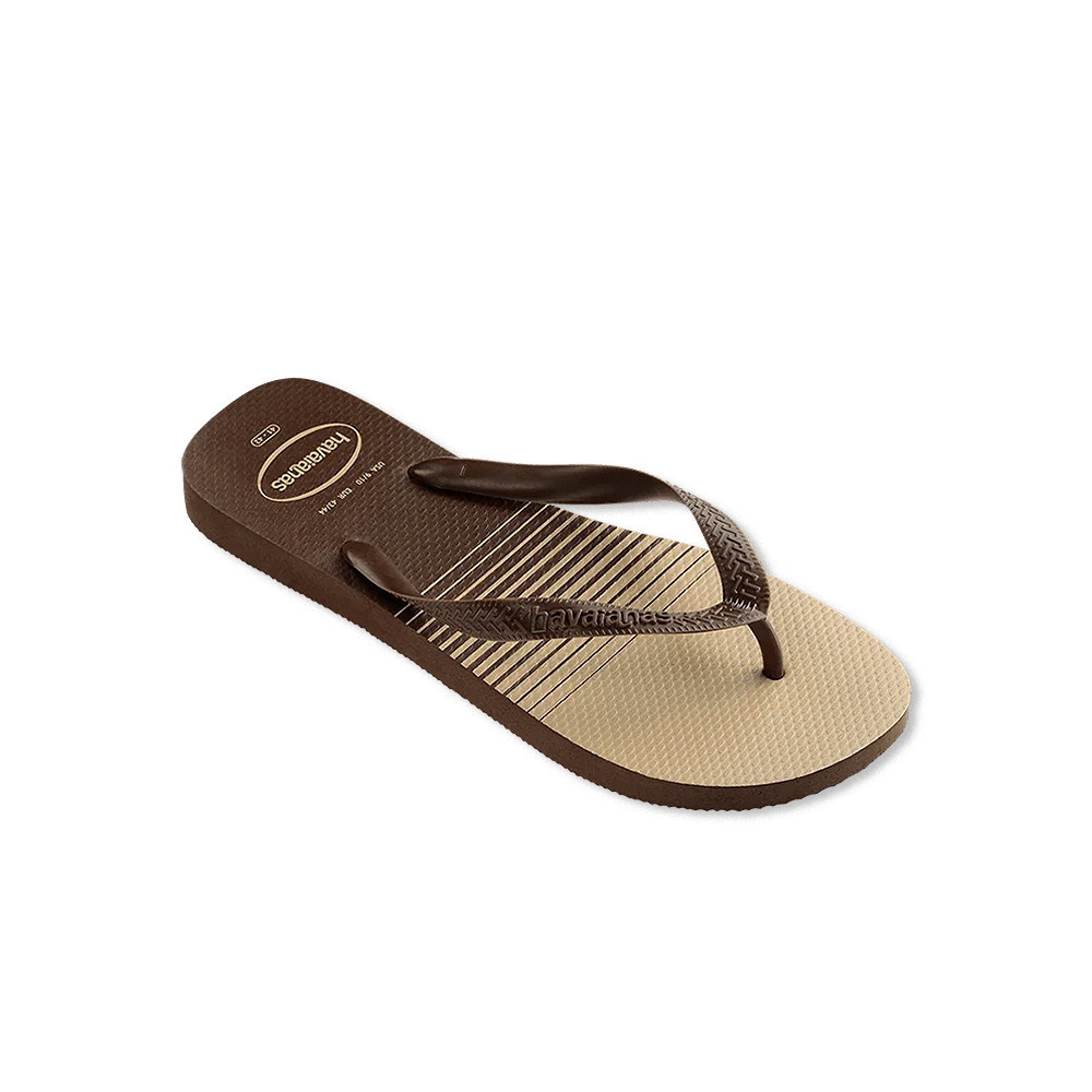 havaianas 哈瓦仕 巴西人字拖 官方唯一授權 男款 線條咖 221932-0727-細節圖3