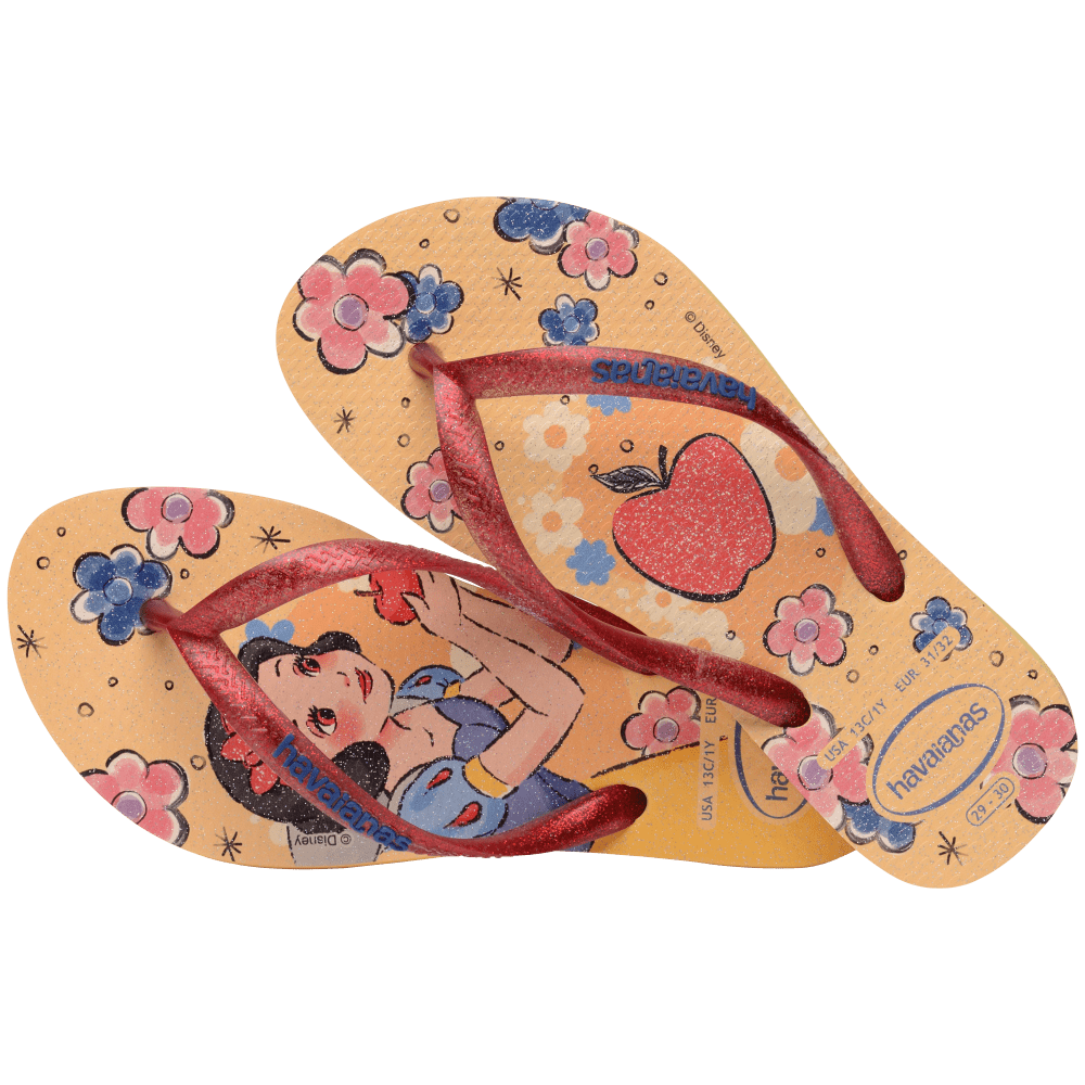 havaianas 哈瓦仕 巴西人字拖 官方唯一授權 童款 白雪公主 4123328-5559-細節圖3