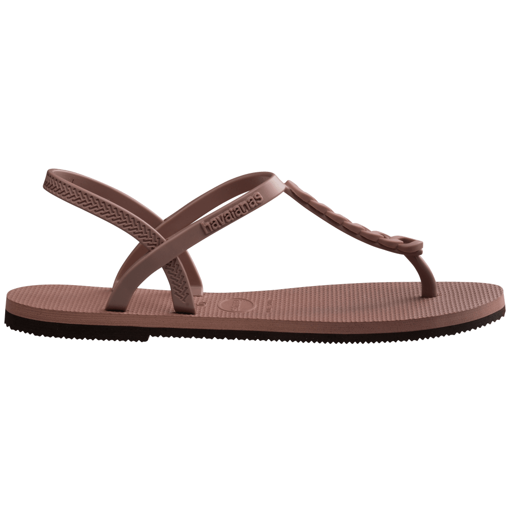 havaianas 哈瓦仕 巴西人字拖 官方唯一授權 女款涼鞋 T帶鍊條粉3544-細節圖6