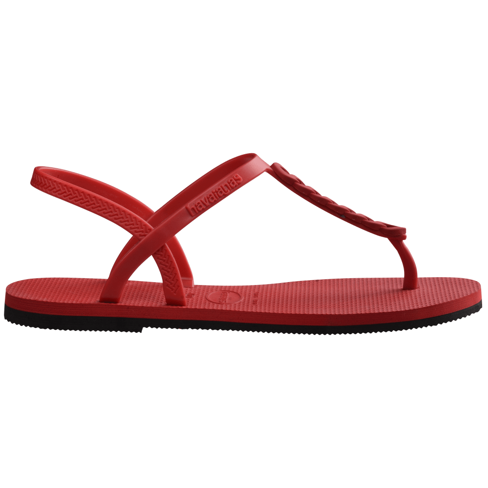 havaianas 哈瓦仕 巴西人字拖 官方唯一授權 女款涼鞋 T帶鍊條紅2090-細節圖6