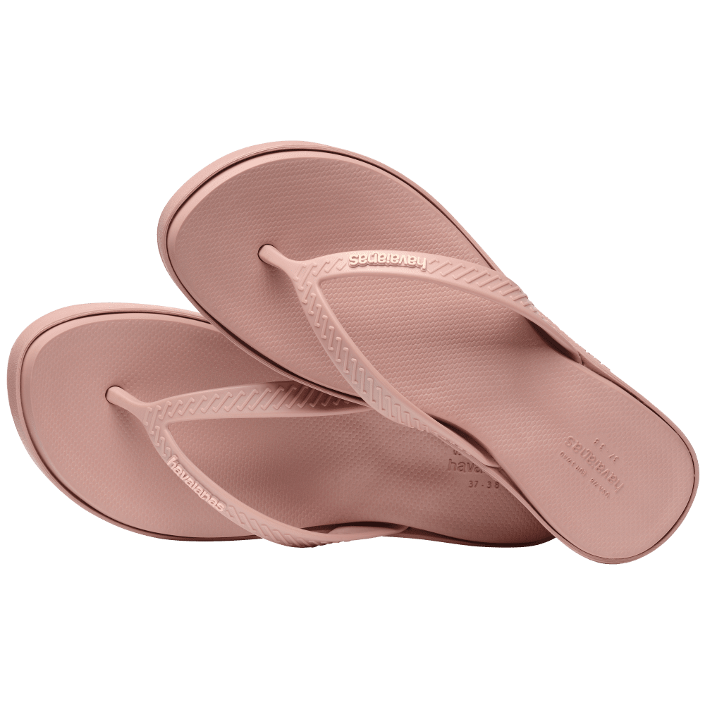 havaianas 哈瓦仕 巴西人字拖 官方唯一授權 女款 4.5CM寬帶藕粉 4149329-3544-細節圖3