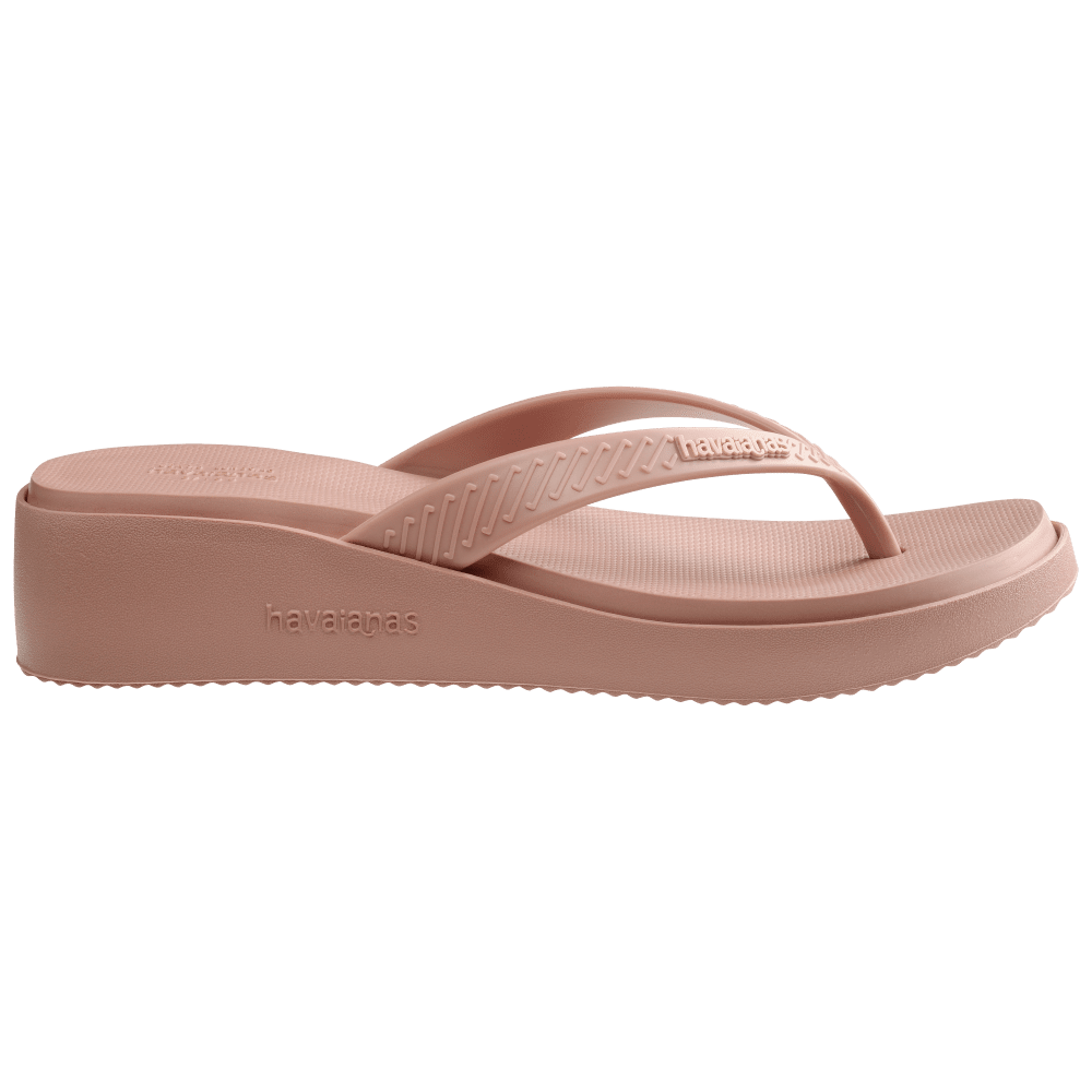 havaianas 哈瓦仕 巴西人字拖 官方唯一授權 女款 4.5CM寬帶藕粉 4149329-3544-細節圖6