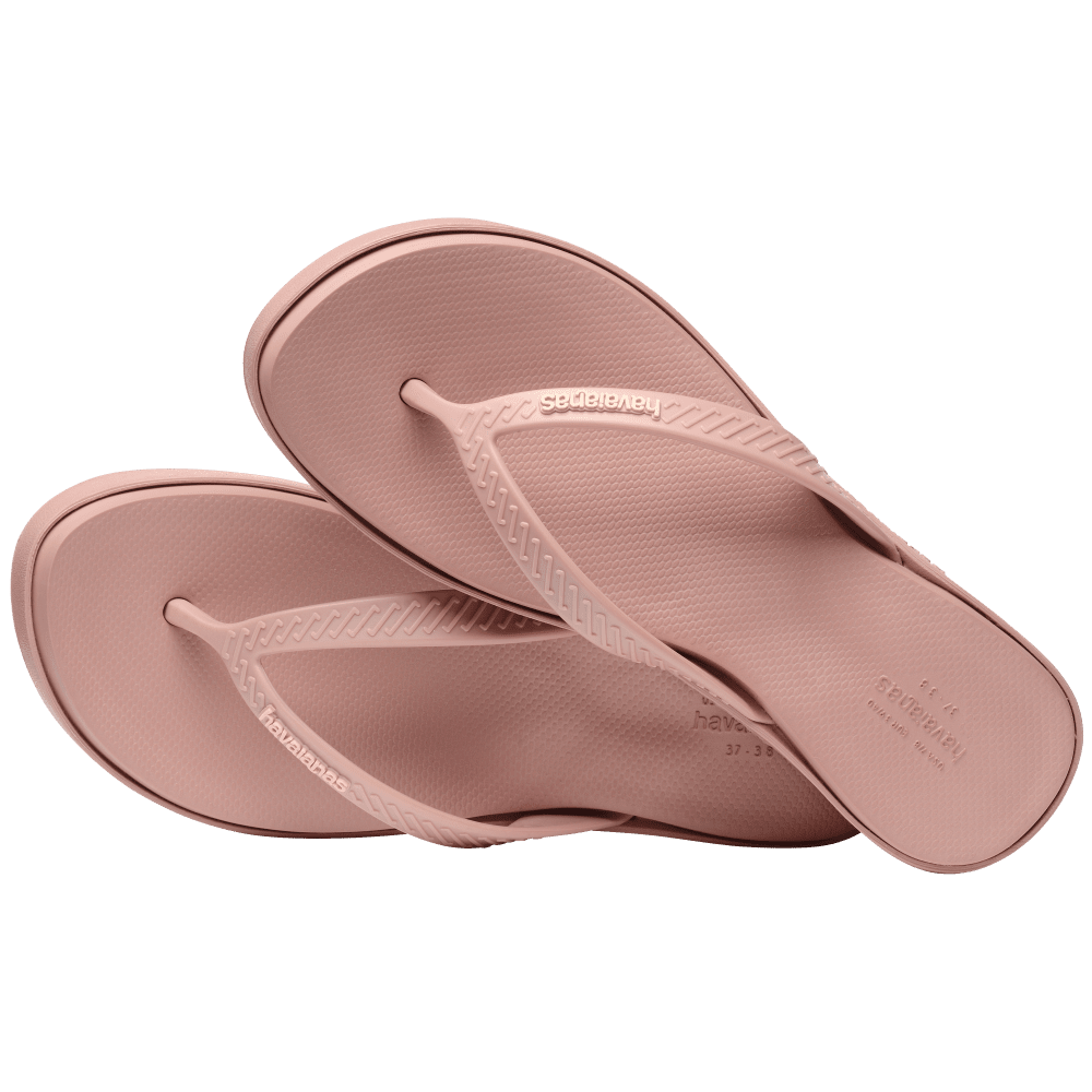 havaianas 哈瓦仕 巴西人字拖 官方唯一授權 女款 4.5CM寬帶藕粉3544-細節圖3