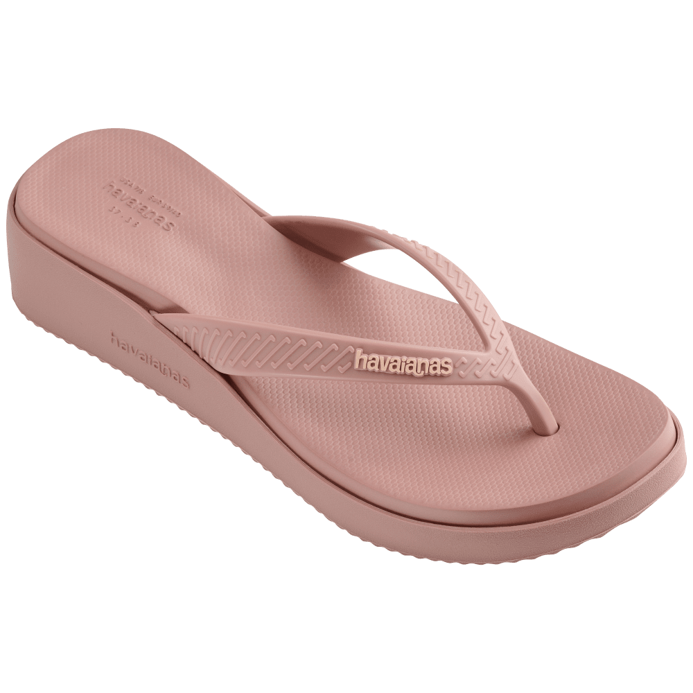 havaianas 哈瓦仕 巴西人字拖 官方唯一授權 女款 4.5CM寬帶藕粉3544-細節圖5