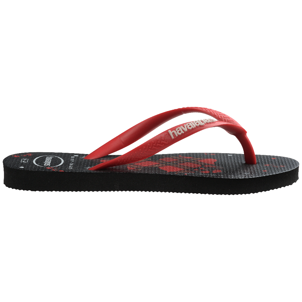 havaianas 哈瓦仕 巴西人字拖 官方唯一授權 童款 kitty黑紅 4145748-0090-細節圖5