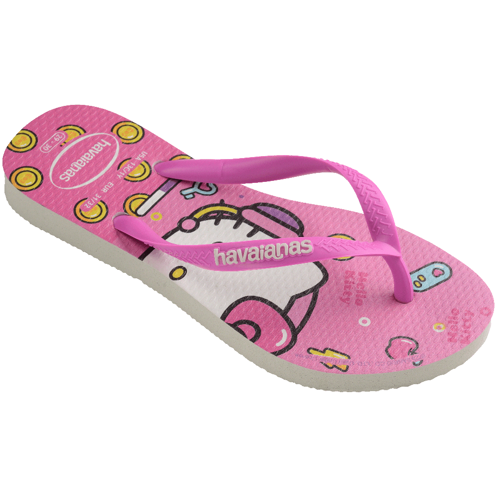 havaianas 哈瓦仕 巴西人字拖 官方唯一授權 童款 kitty粉3991-細節圖4