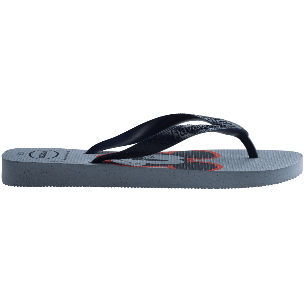 havaianas 哈瓦仕 巴西人字拖 官方唯一授權 男款 米奇灰藍1804-細節圖5