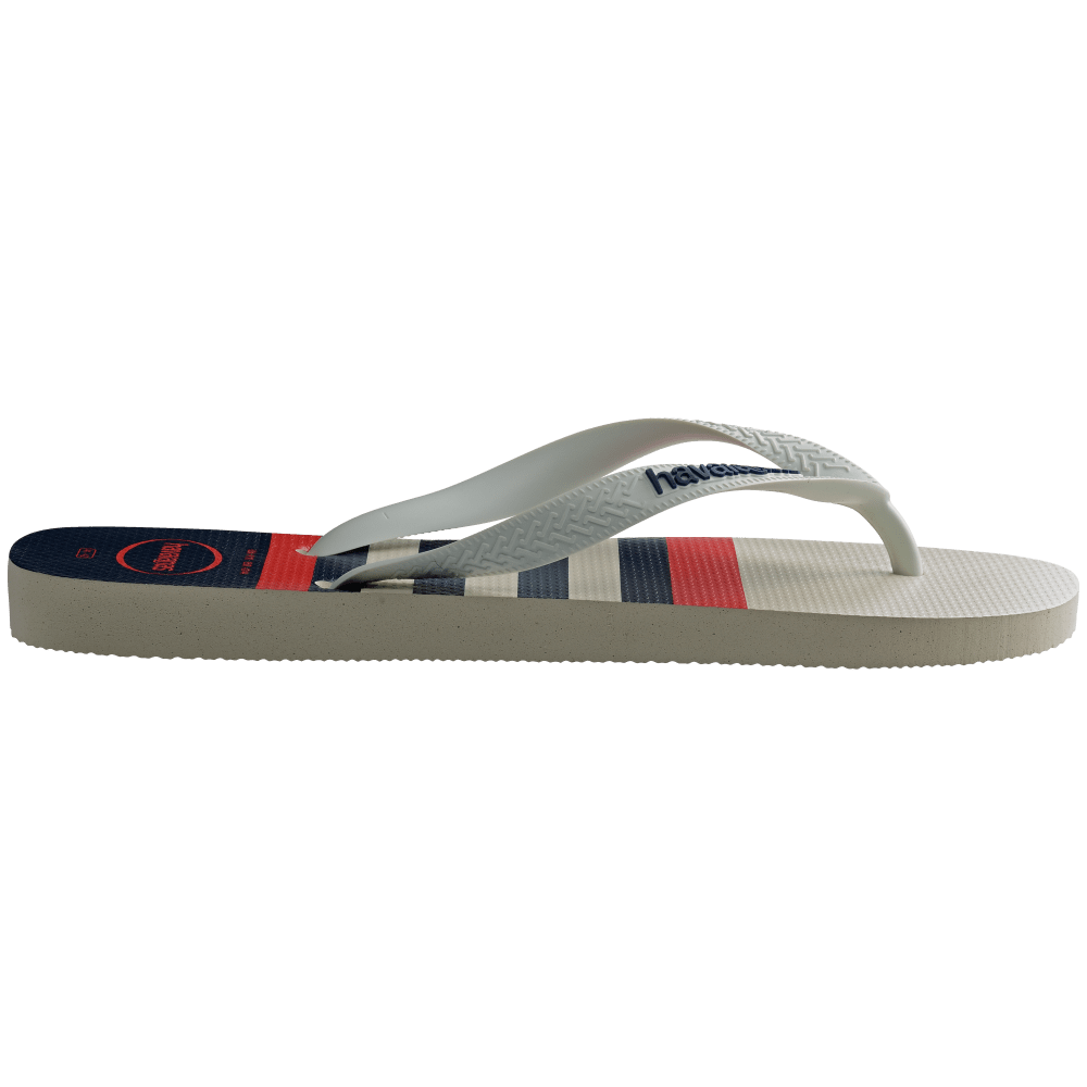 havaianas 哈瓦仕 巴西人字拖 官方唯一授權 男款 海軍風線條白 4137126-6349-細節圖5