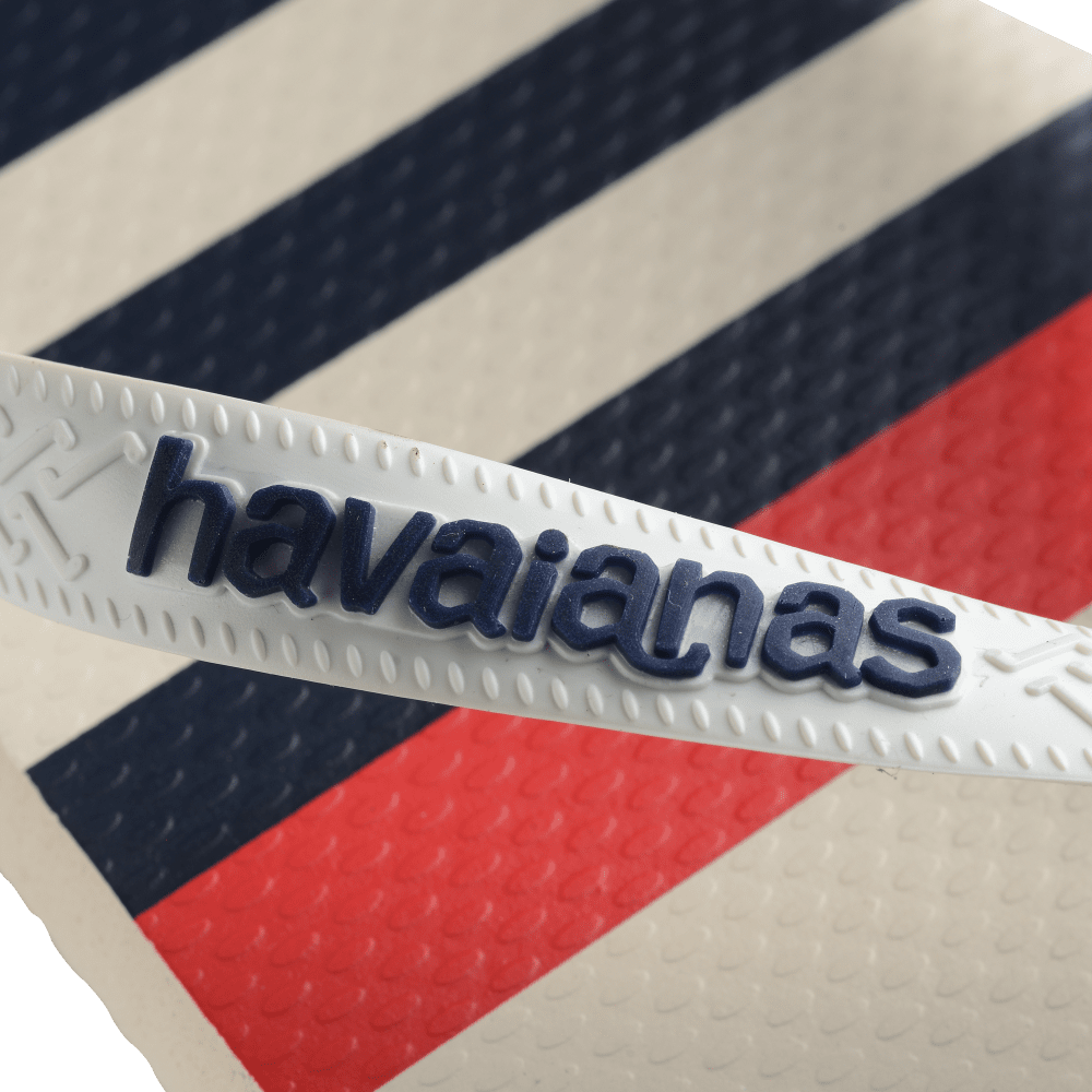 havaianas 哈瓦仕 巴西人字拖 官方唯一授權 男款 海軍風線條白 4137126-6349-細節圖6