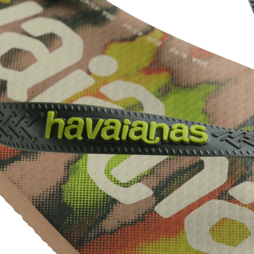 havaianas 哈瓦仕 巴西人字拖 官方唯一授權 男款 同名迷彩綠 4148449-3581-細節圖6