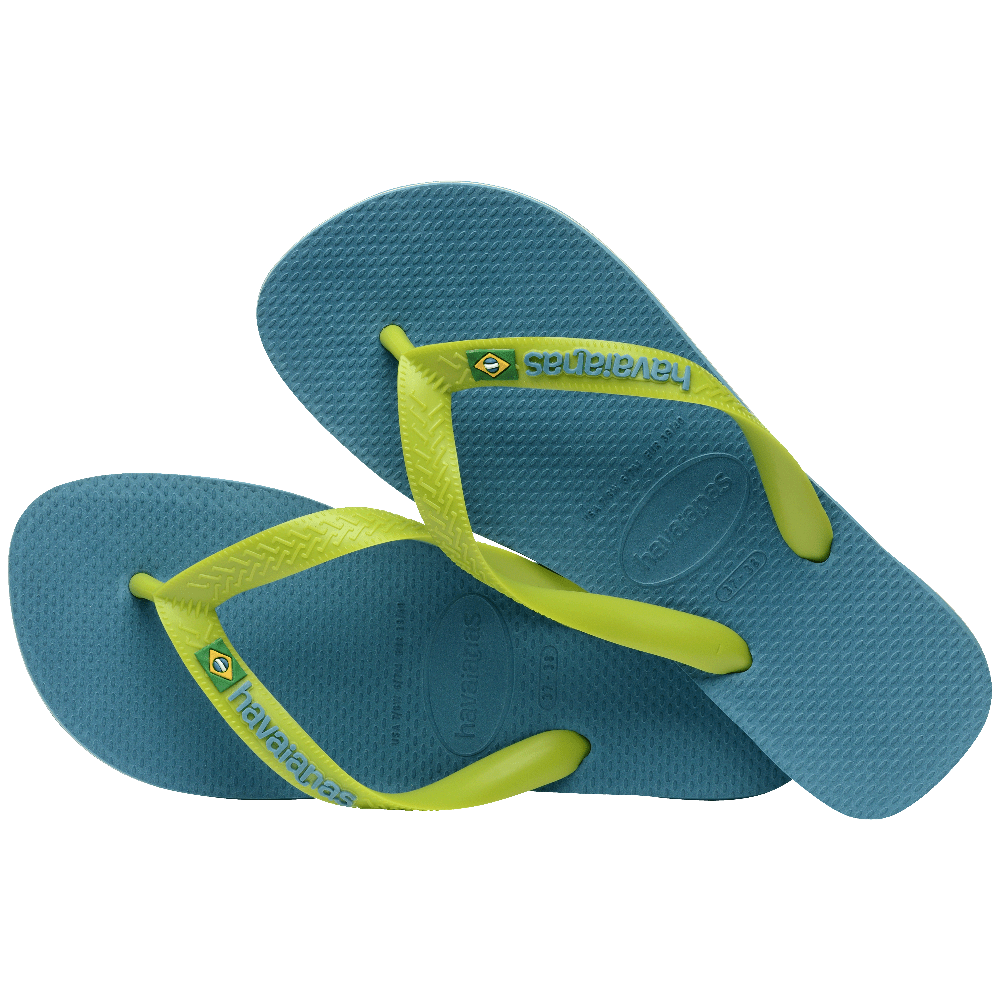 havaianas 哈瓦仕 巴西人字拖 官方唯一授權 男款 LOGO綠4110850-4974-細節圖3