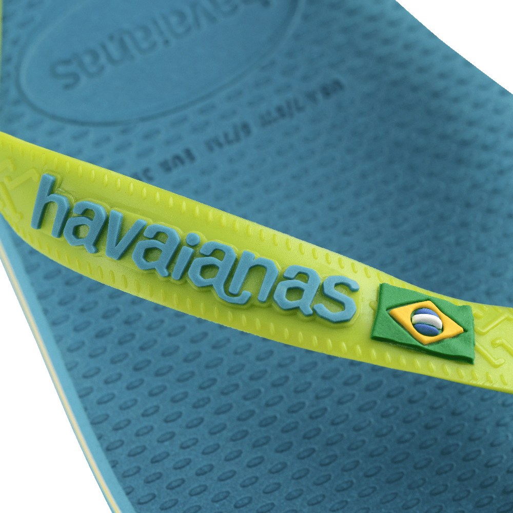 havaianas 哈瓦仕 巴西人字拖 官方唯一授權 男款 LOGO綠4110850-4974-細節圖6