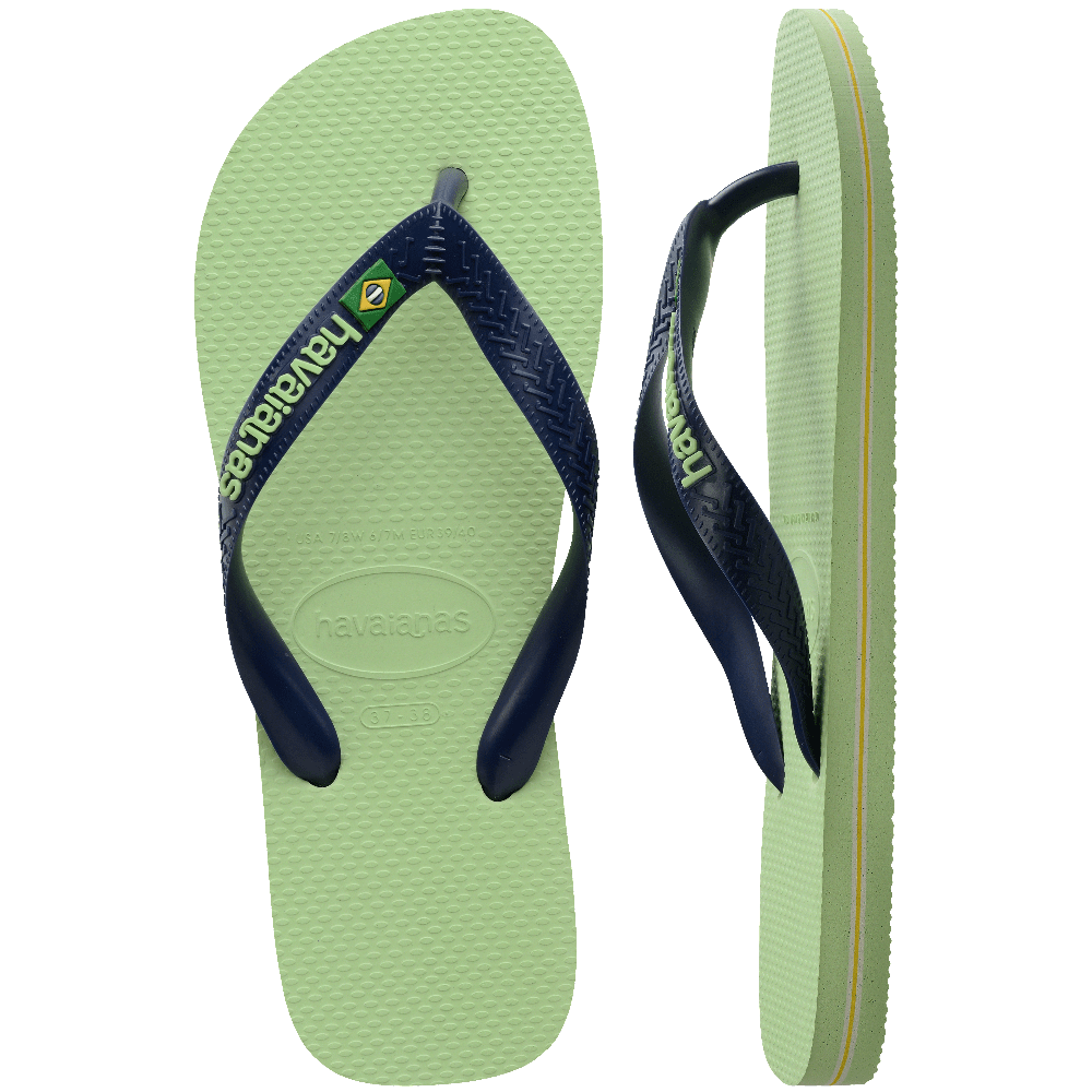 havaianas 哈瓦仕 巴西人字拖 官方唯一授權 男款 LOGO淺綠1822-細節圖2