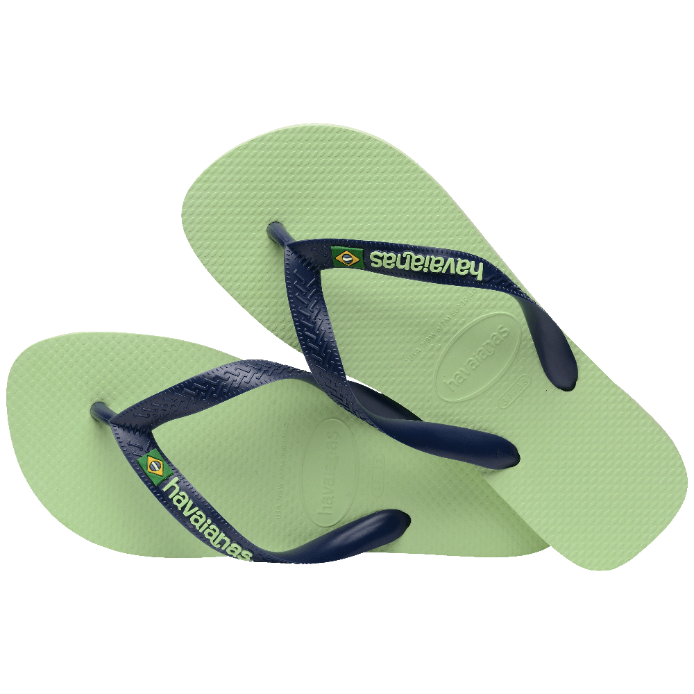 havaianas 哈瓦仕 巴西人字拖 官方唯一授權 男款 LOGO淺綠1822-細節圖3