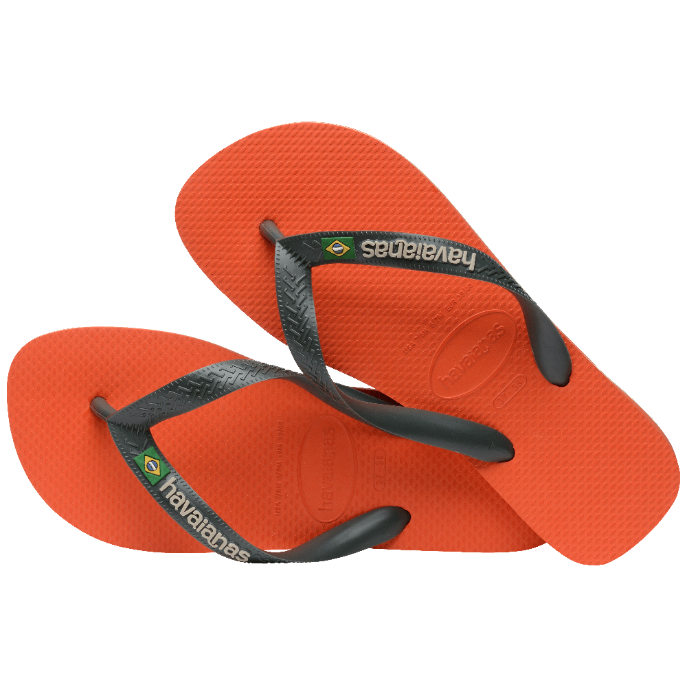 havaianas 哈瓦仕 巴西人字拖 官方唯一授權 男款 LOGO橘5568-細節圖3