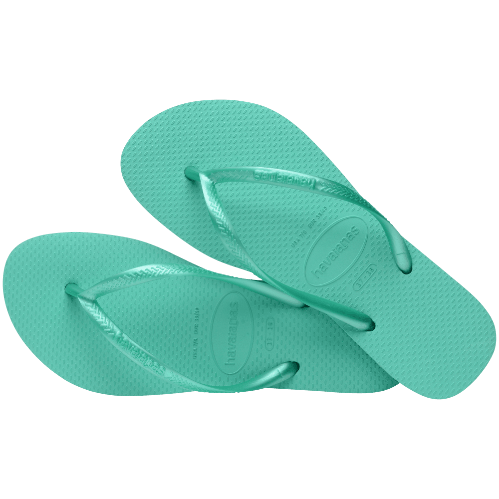 havaianas 哈瓦仕 巴西人字拖 官方唯一授權 女款 SLIM淺綠6160-細節圖5