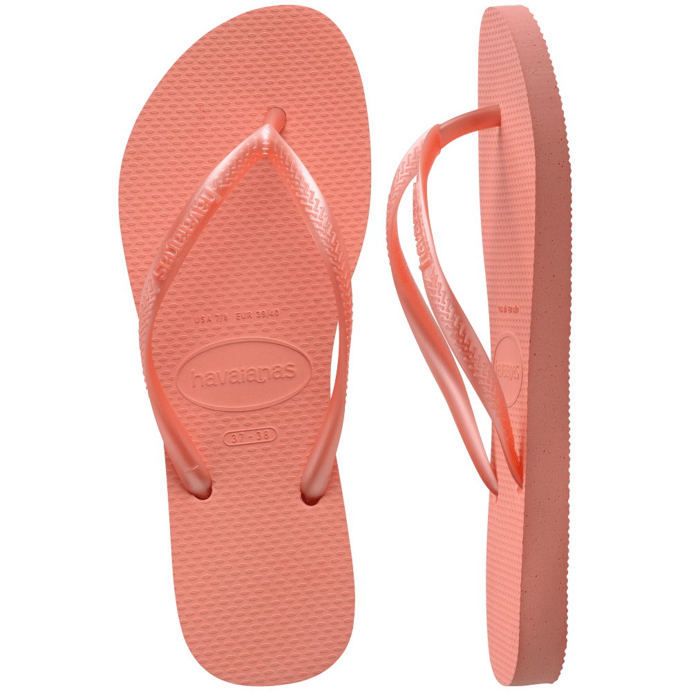 havaianas 哈瓦仕 巴西人字拖 官方唯一授權 女款 SLIM淺粉 4000030-5567-細節圖2