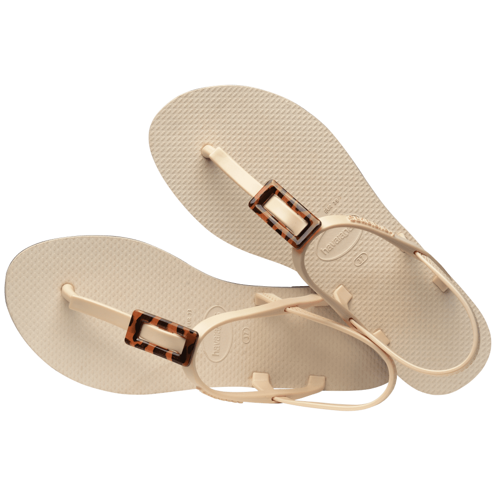 havaianas 哈瓦仕 巴西人字拖 官方唯一授權 女款涼鞋 T帶扣白4148917-0121-細節圖4