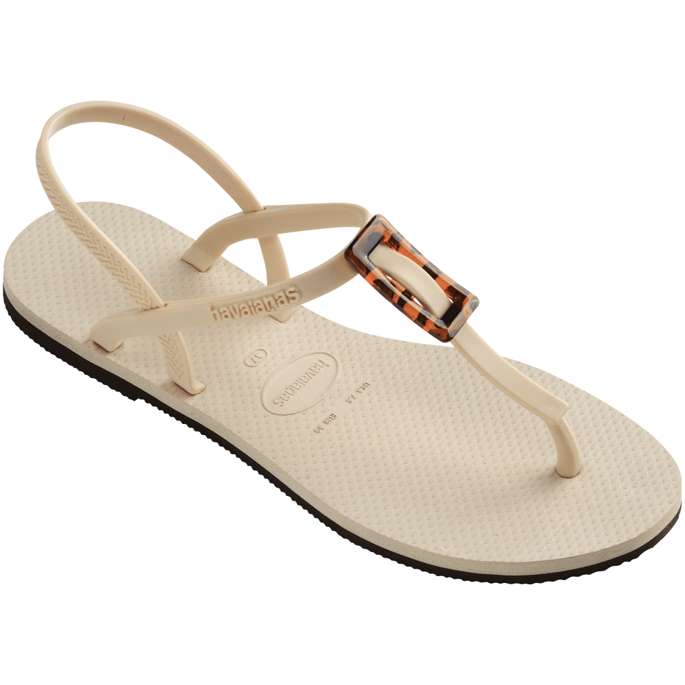 havaianas 哈瓦仕 巴西人字拖 官方唯一授權 女款涼鞋 T帶扣白4148917-0121-細節圖5