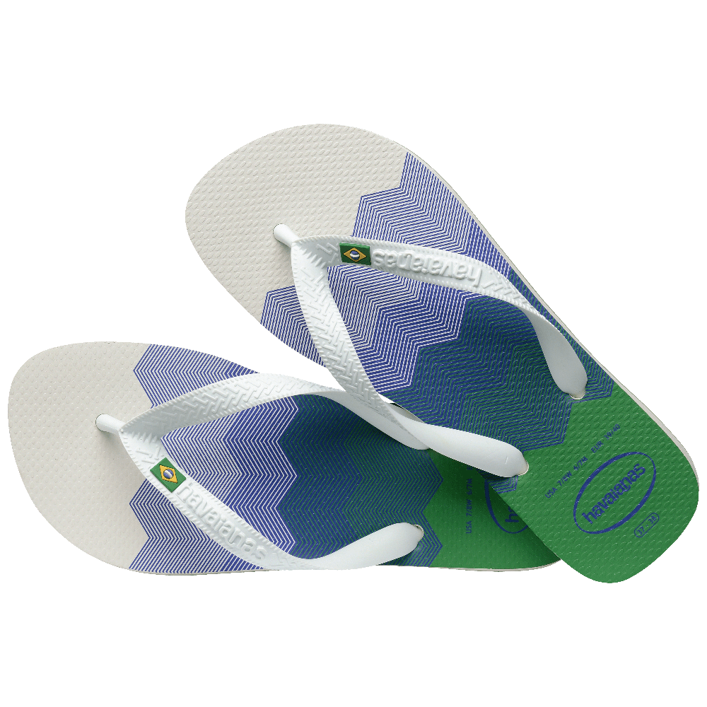 havaianas 哈瓦仕 巴西人字拖 官方唯一授權 男款 LOGO漸層白7886-細節圖2